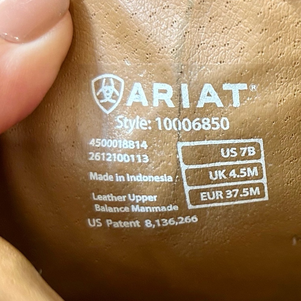 Ariat Womens Rhinestone Cowgirl Boots in Sassy Brown Size 7 - Picture 8 of 15